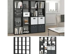 Divisória de sala preto 138.5x29x142.5 karree