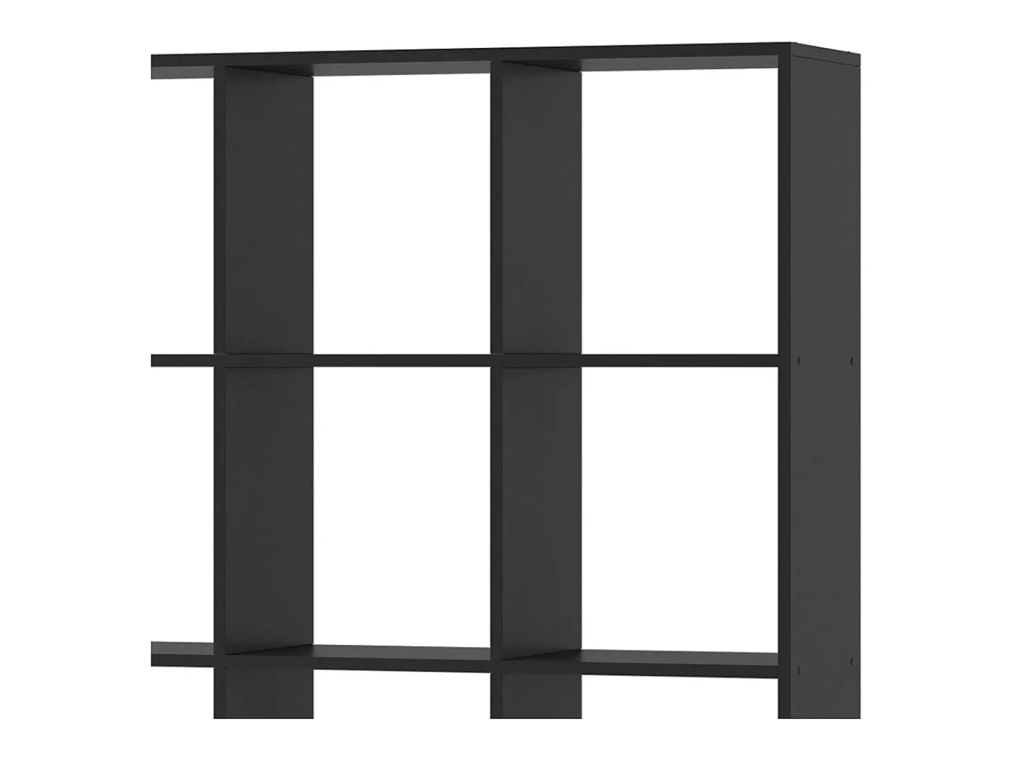 Divisória de sala preto 138.5x29x142.5 karree