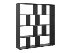 Divisória de sala preto 131.6x29x143 pilar