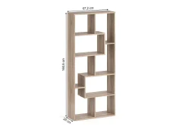 Divisória de sala sonoma 160.6x25x67.2 noa