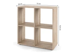 Divisória de sala sonoma 72.6x29x72 tetra