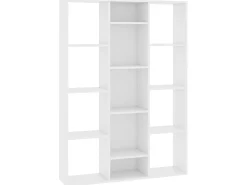 Divisória/estante 100x24x140 cm derivados de madeira branco PT776441