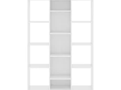 Divisória/estante 100x24x140 cm derivados de madeira branco PT776441