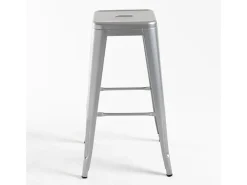 Dudeco Banco Leeds Alto Cinzento metalizado