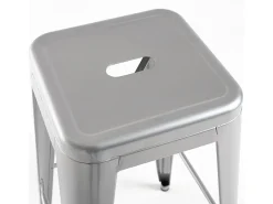 Dudeco Banco Leeds Alto Cinzento metalizado