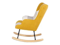 Dudeco Poltrona de Balanço Luca Patchwork Mostarda