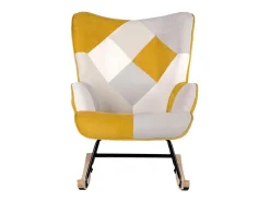 Dudeco Poltrona de Balanço Luca Patchwork Mostarda