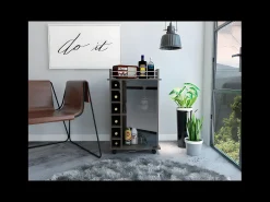 Dukat Bar Trolley, com rodas e porta de vidro