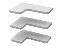 Eckregal branco 40.5x28.5x2.5 curva