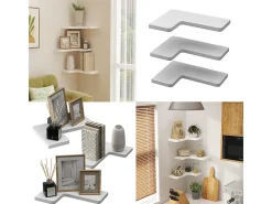Eckregal branco 40.5x28.5x2.5 curva
