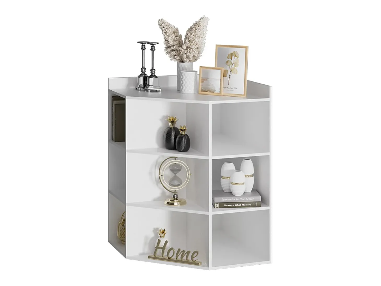 Eckregal branco 60x60x80 elina