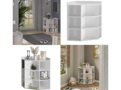 Eckregal branco 60x60x80 elina