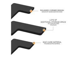 Eckregal preto 40.5x28.5x2.5 curva