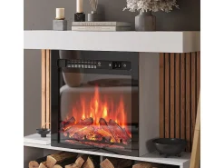 Elektrokamin branco 100x25x80 lynea