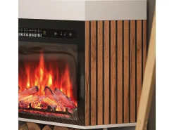 Elektrokamin branco 100x73x80 lynea