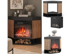Elektrokamin preto 100x73x80 lynea