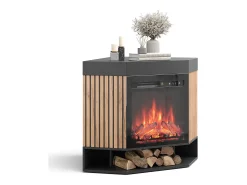 Elektrokamin preto 100x73x80 lynea