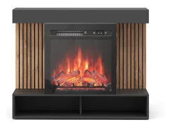 Elektrokamin preto 100x25x80 lynea