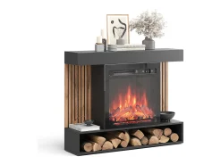 Elektrokamin preto 100x25x80 lynea