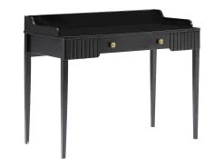 Escrivaninha console com 1 gaveta em MDF preto fosco - RENEVI por Pascal Morabito