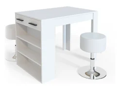 Esstisch-Set branco 67x100x77.5 repose