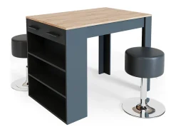 Esstisch-Set carvalho antracite/goldkraft 67x100x77.5 repose