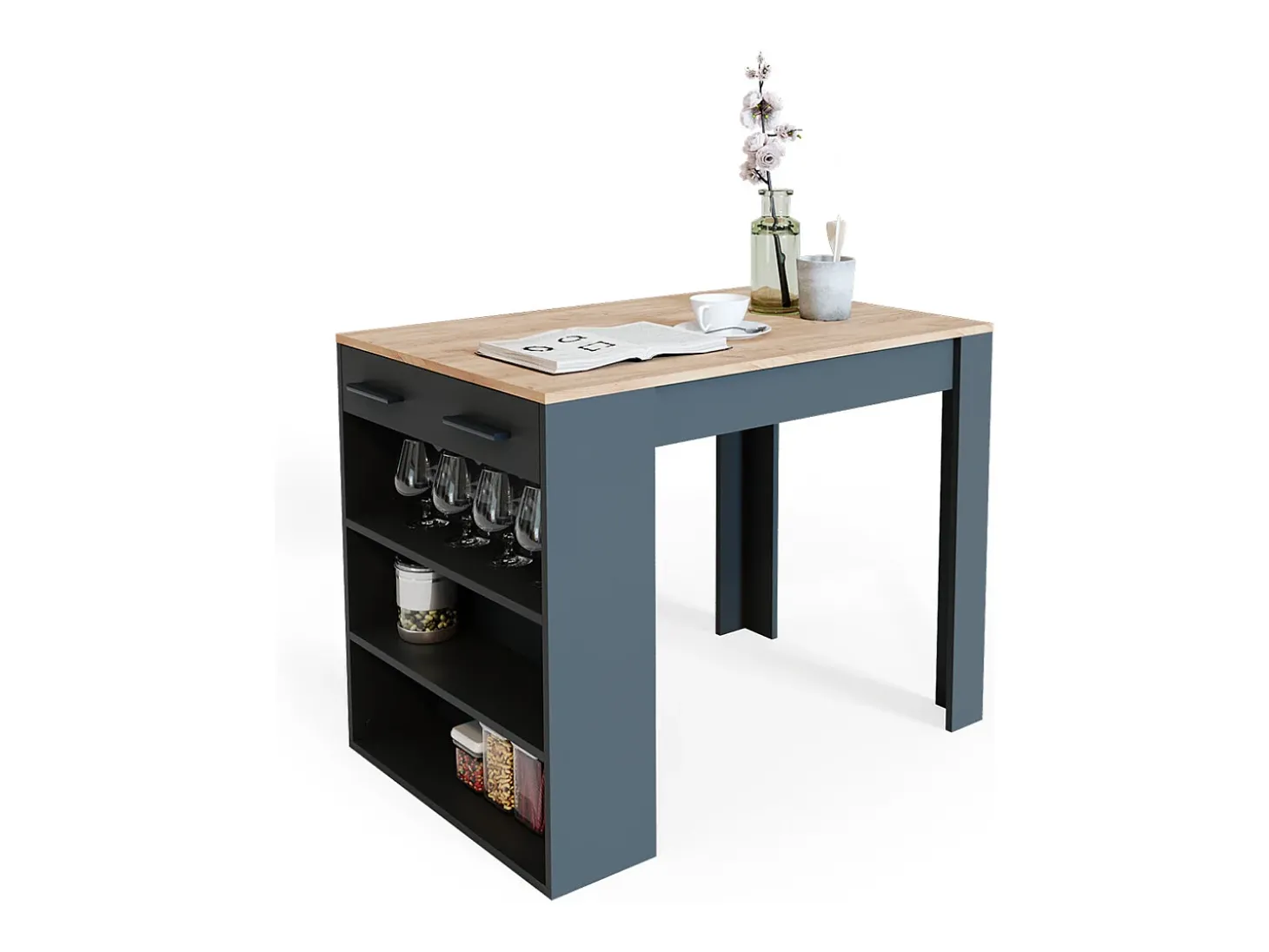 Esszimmertisch carvalho antracite/goldkraft 67x100x77.5 repose