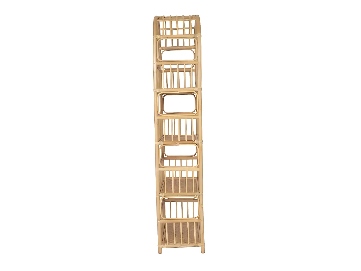 Estante - 4 prateleiras - Material: rotim - Cor: natural - IRISOU