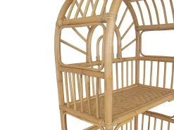 Estante - 4 prateleiras - Material: rotim - Cor: natural - IRISOU