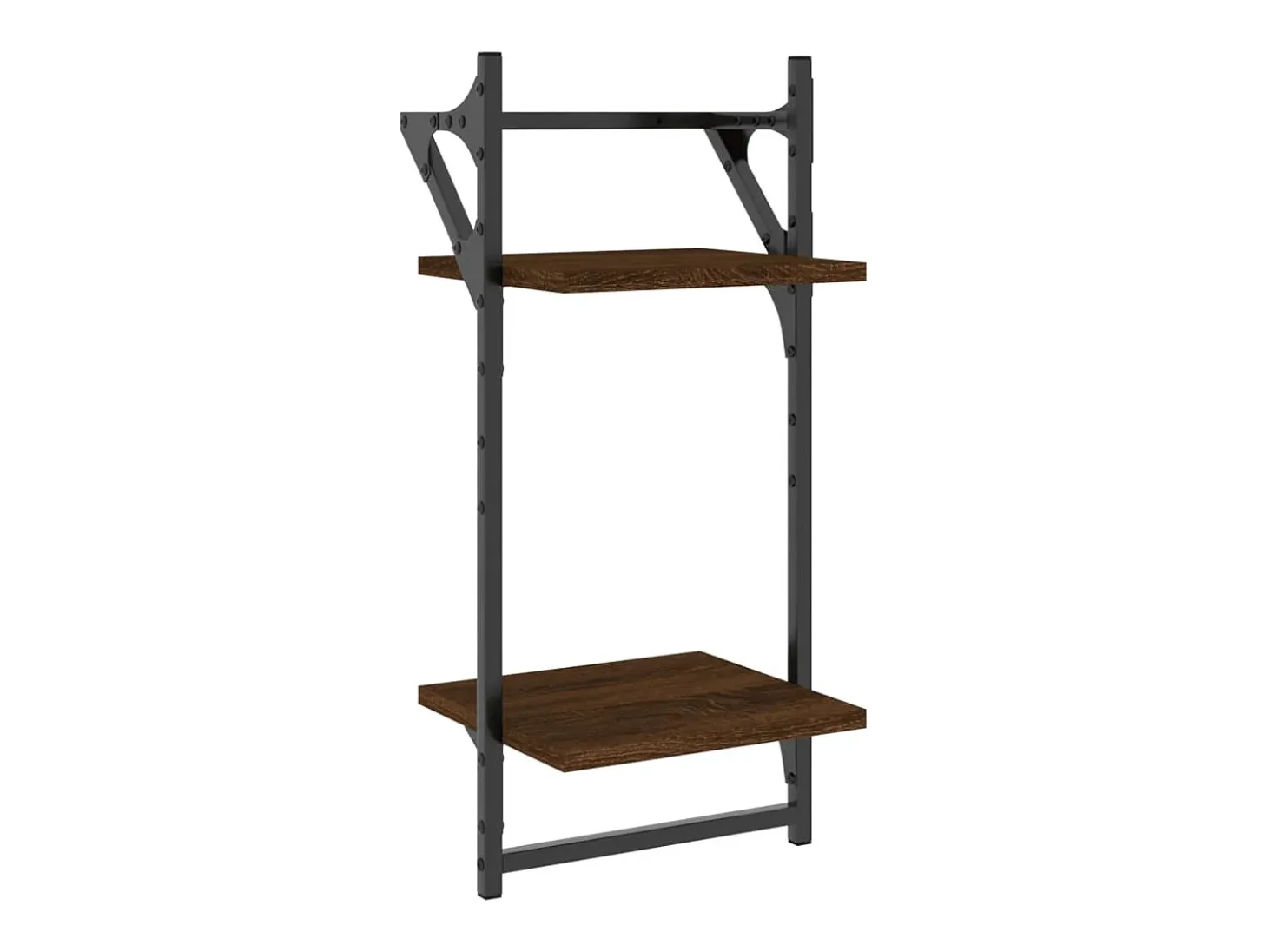 Estante 2 prat. c/ barras 2 pcs 30x25x65 cm carvalho castanho PT393004