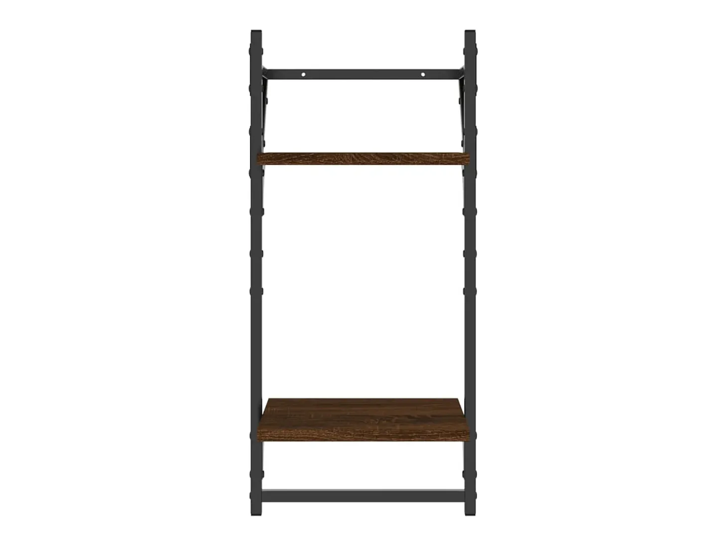 Estante 2 prat. c/ barras 2 pcs 30x25x65 cm carvalho castanho PT393004