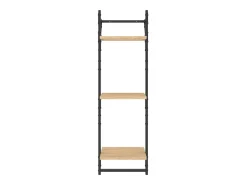 Estante 3 prateleiras + barras 2pcs 30x25x100cm carvalho sonoma PT108214