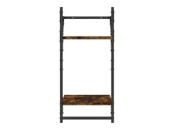 Estante 2 prateleiras c/ barras 2pcs 30x25x65cm carvalho sonoma PT501994