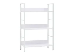 Estante 3 prateleiras derivados de madeira branco