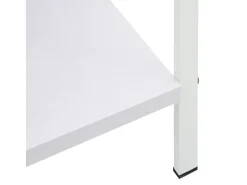 Estante 3 prateleiras derivados de madeira branco