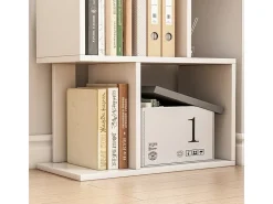 ESTANTE ABERTA DE PÉ BRANCA PRATELEIRA ARMÁRIO BIBLIOTECA MODERNA LOFT 140 CM