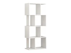 ESTANTE ABERTA DE PÉ BRANCA PRATELEIRA ARMÁRIO BIBLIOTECA MODERNA LOFT 140 CM