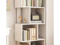 ESTANTE ABERTA DE PÉ BRANCA PRATELEIRA ARMÁRIO BIBLIOTECA MODERNA LOFT 140 CM
