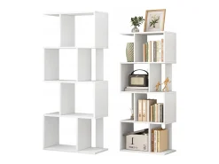ESTANTE ABERTA DE PÉ BRANCA PRATELEIRA ARMÁRIO BIBLIOTECA MODERNA LOFT 140 CM