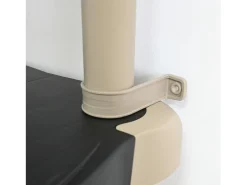 Estante alta 88 cm 5 prateleiras Preto e Taupe
