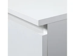 Estante Alta com Gavetas e Portas, 60cm, Branco, Laminado, Montagem DIY