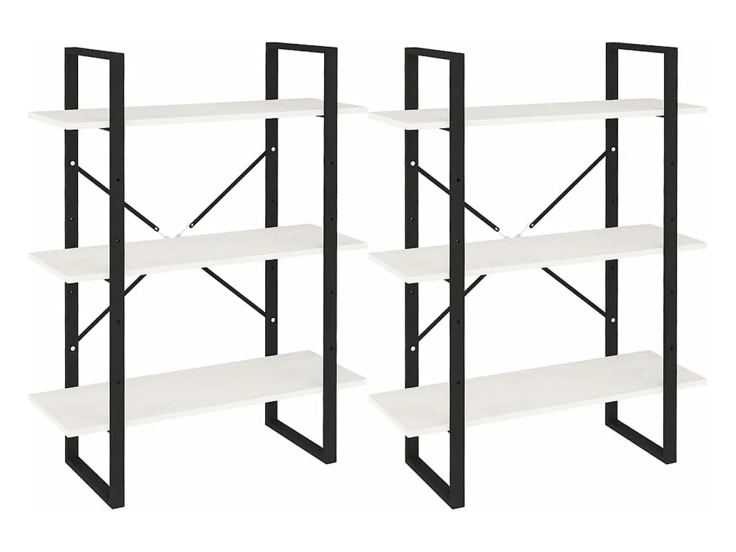 Estante alta 80x30x210 cm madeira de pinho maciça branco