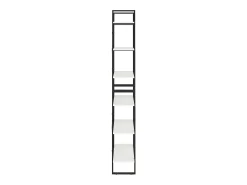 Estante alta 80x30x210 cm madeira de pinho maciça branco
