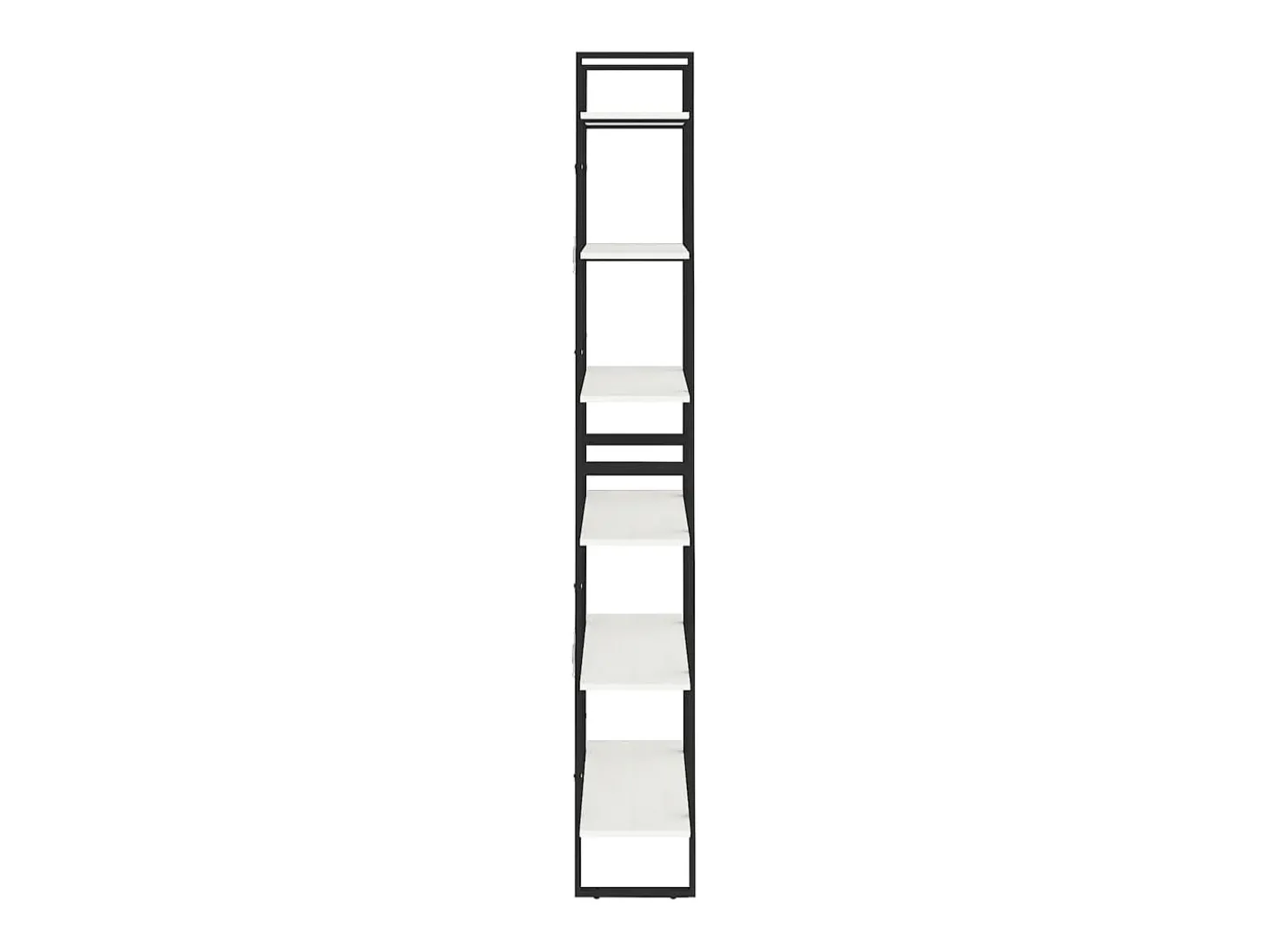 Estante alta 80x30x210 cm madeira de pinho maciça branco