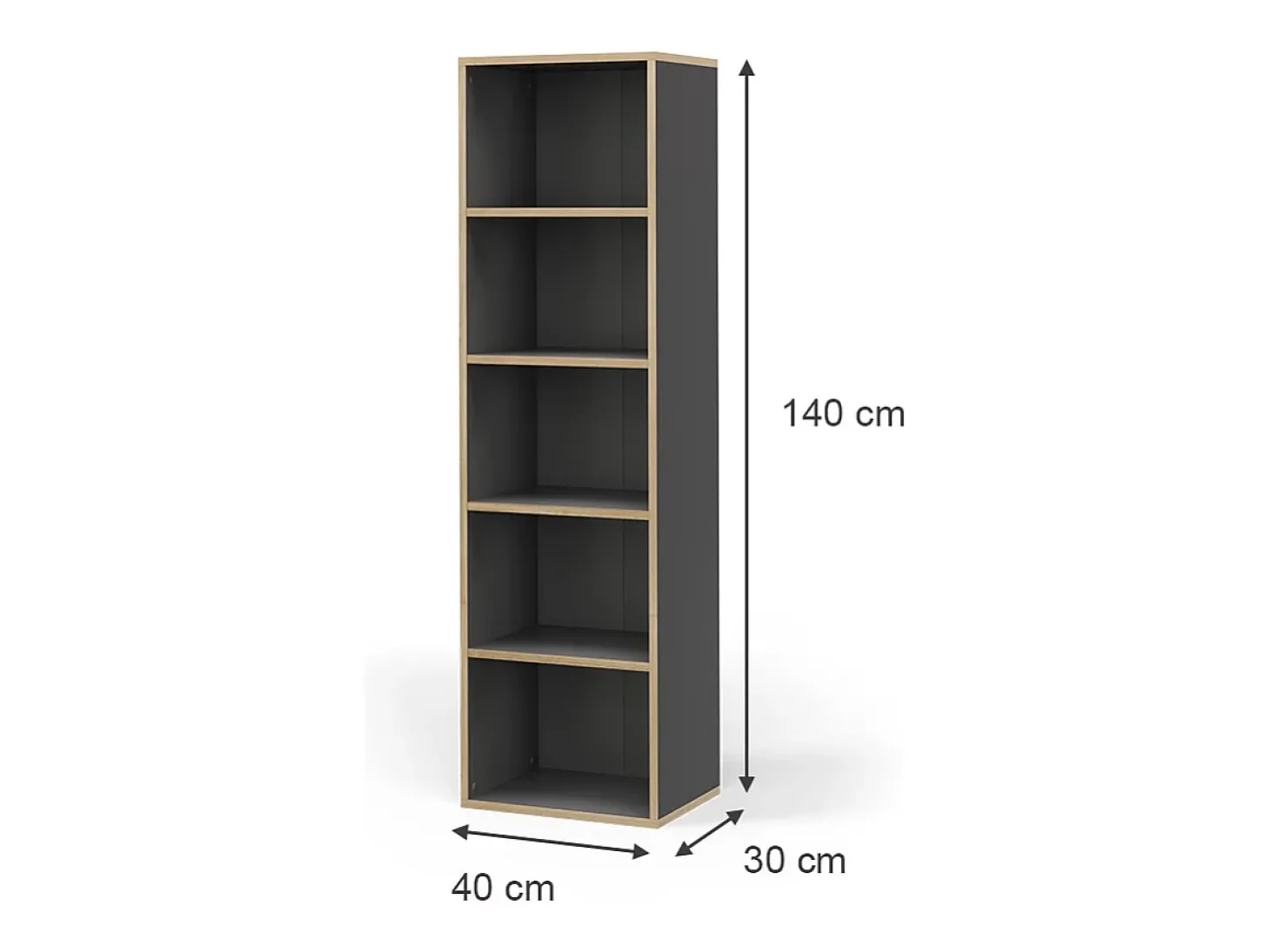 Estante antracite 40x30x140 tetrix
