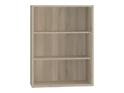 Estante baixa em carvalho cambriano escamado 100x76x33 cm