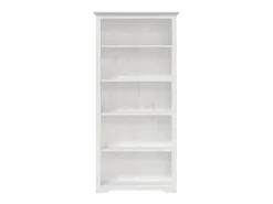 Estante BODO 5 prateleiras 82x40x173 cm pinho maciço branco PT739019
