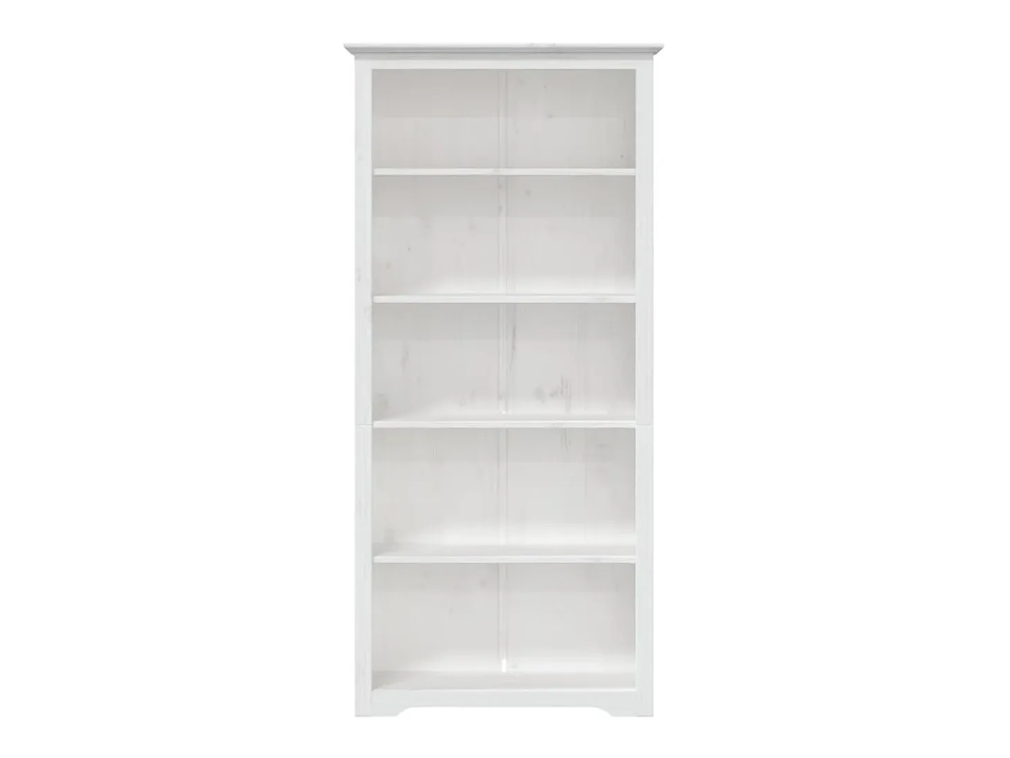 Estante BODO 5 prateleiras 82x40x173 cm pinho maciço branco PT739019