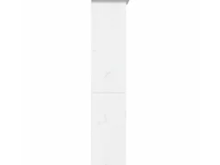 Estante BODO 5 prateleiras 82x40x173 cm pinho maciço branco PT739019