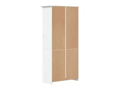 Estante BODO 5 prateleiras 82x40x173 cm pinho maciço branco PT739019